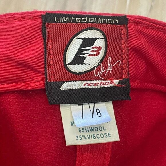 Vtg Reebok Allen Iverson FlexFit Hat I3 Red Cap Men’s 7 1/8 Limited Edition Wool - Picture 7 of 7